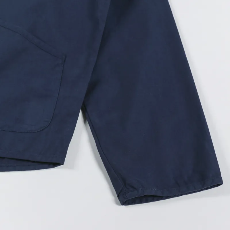 Universal Works Military Liner Jacket Navy Summer Canvas-7