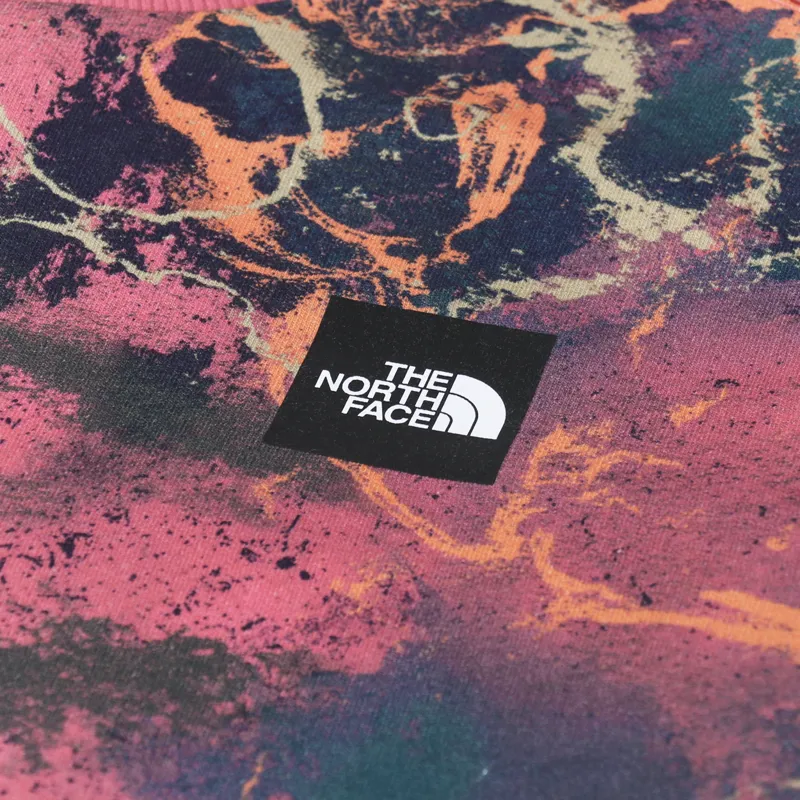 The North Face Summer Logo Crew Sweater Cosmo Pink TNF Distort Print-3