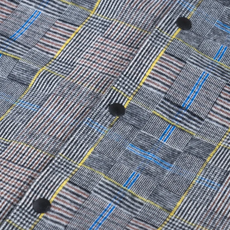 Unfeigned Smart Jacket Cotton Grey Yellow Check-7