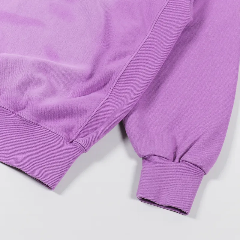 Aries Sunbleached Cross Grain Temple Sweatshirt Iris-3