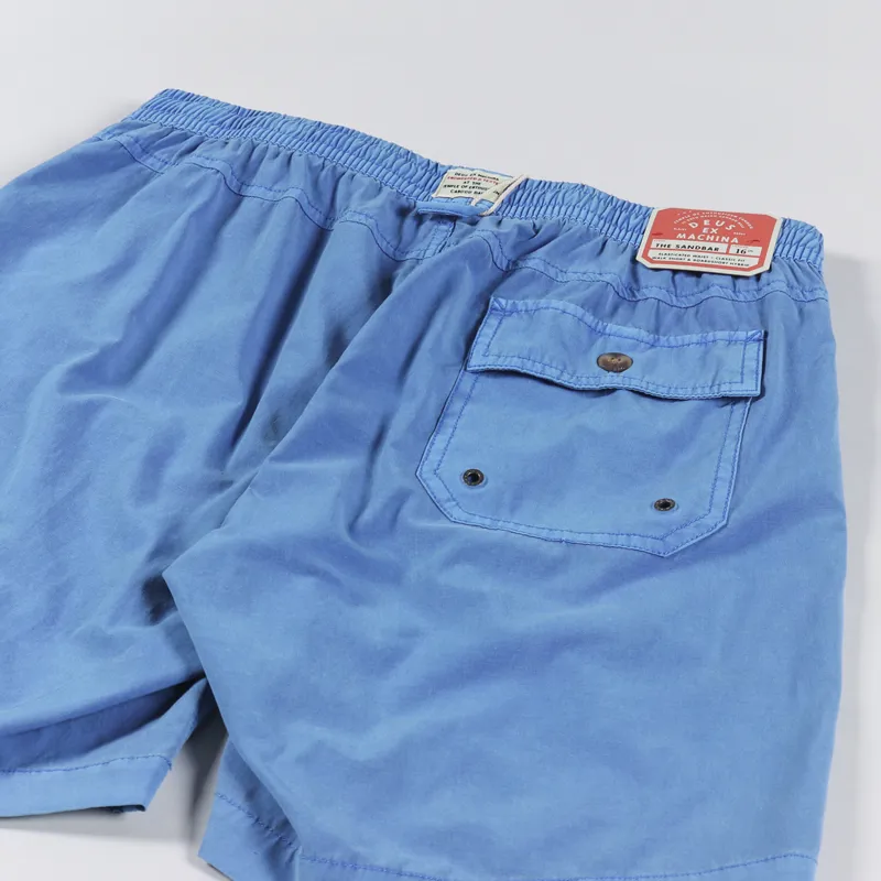 Deus Ex Machina Sandbar Garment Dye Short French Blue-3
