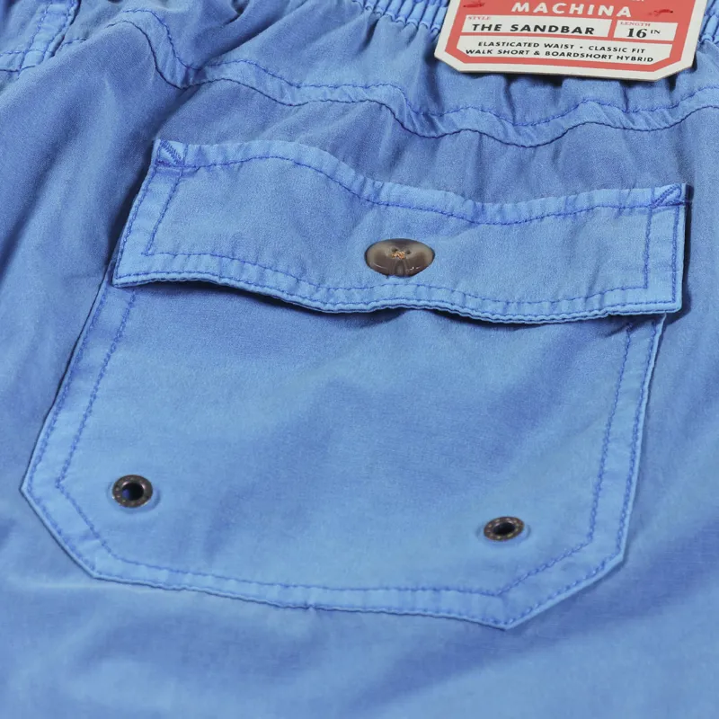 Deus Ex Machina Sandbar Garment Dye Short French Blue-4