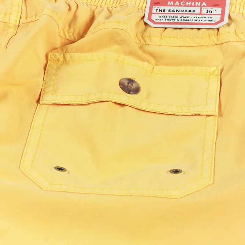 Deus Ex Machina Sandbar Garment Dye Short Golden Rod-5