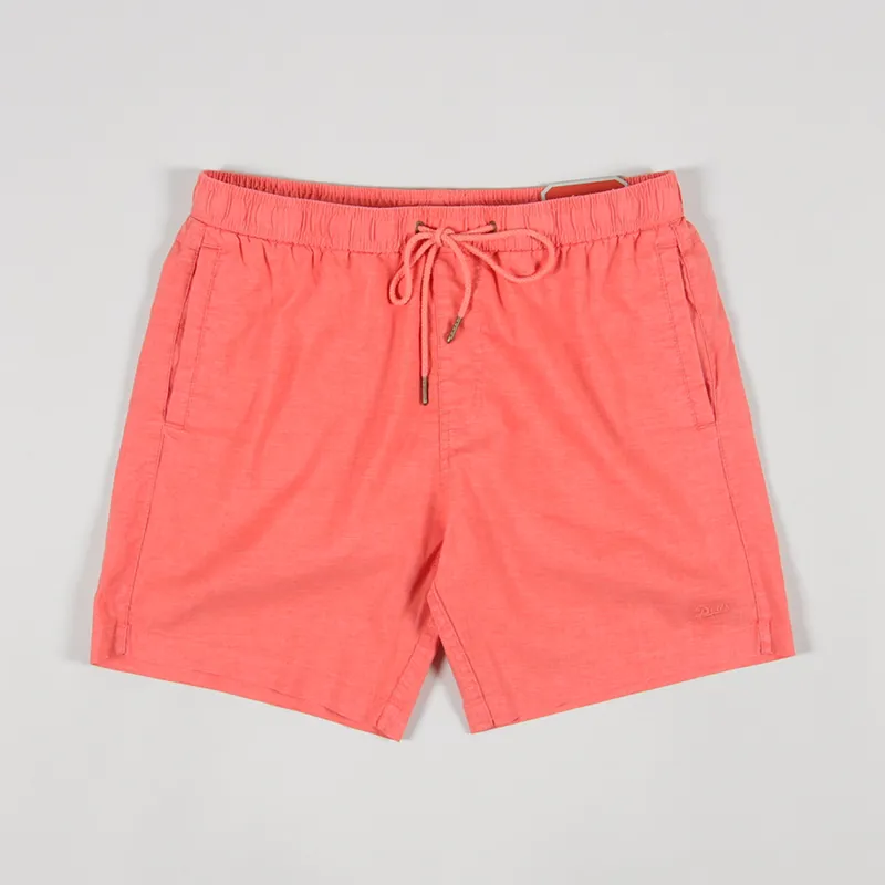 Deus Ex Machina Sandbar Hemp Short Coral Orange