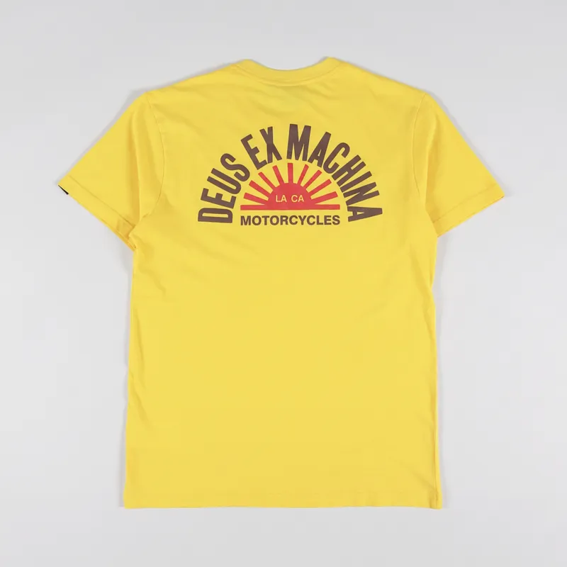 Deus Ex Machina Sunflare T Shirt Spectra Yellow