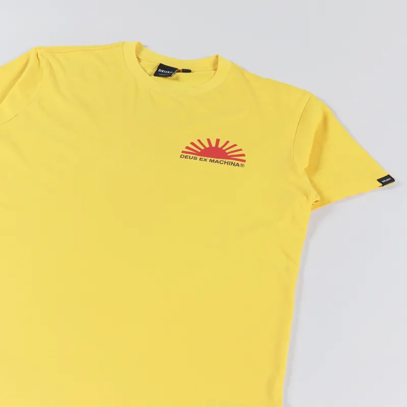 Deus Ex Machina Sunflare T Shirt Spectra Yellow-3