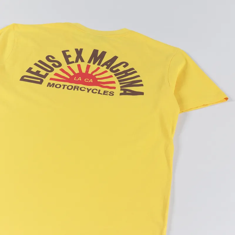 Deus Ex Machina Sunflare T Shirt Spectra Yellow-2