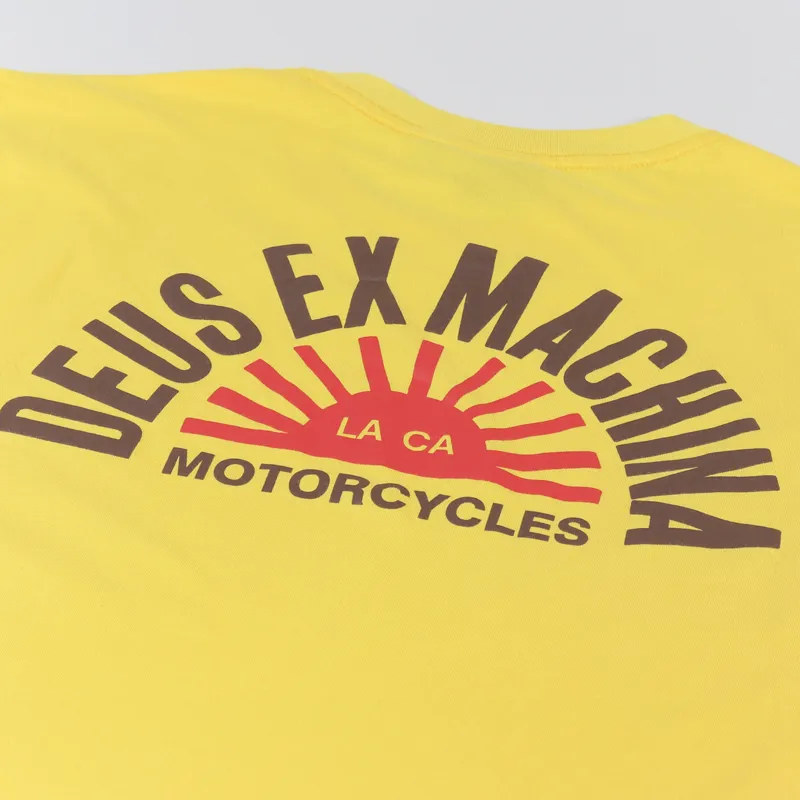 Deus Ex Machina Sunflare T Shirt Spectra Yellow-4