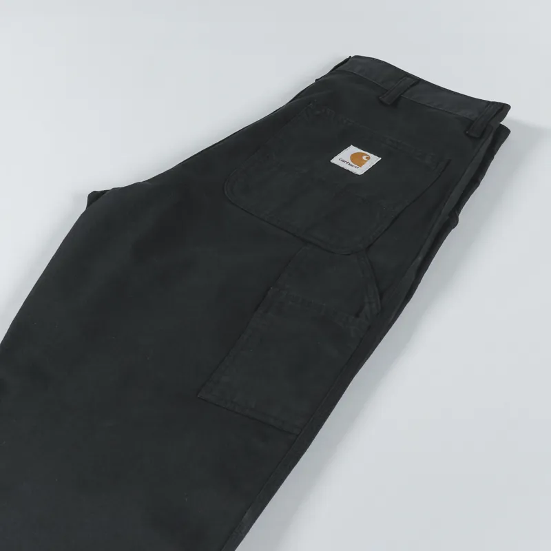 Carhartt WIP Single Knee Pant Black Newcomb Drill-6