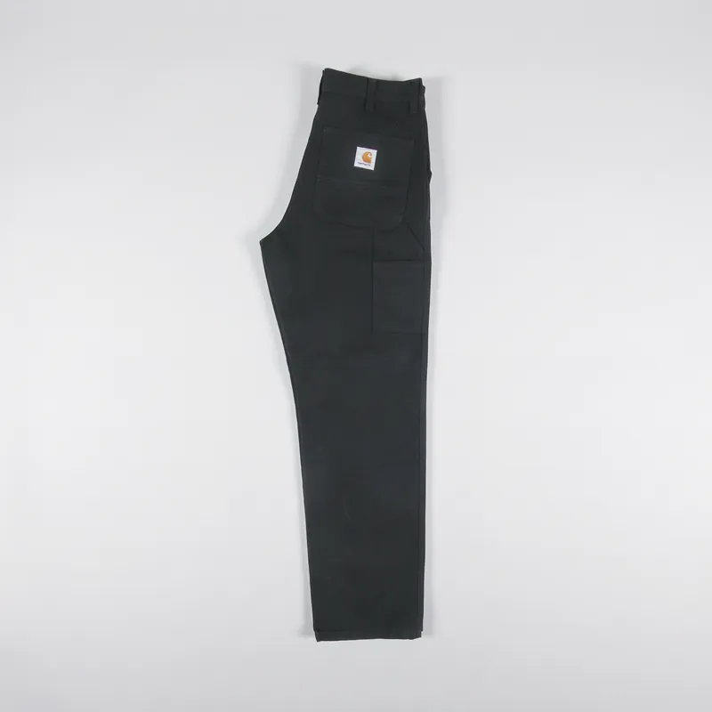 Carhartt WIP Single Knee Pant Black Rinsed Dearborn Canvas-2