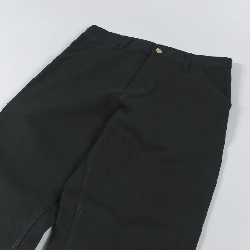 Carhartt WIP Single Knee Pant Black Rinsed Dearborn Canvas-3