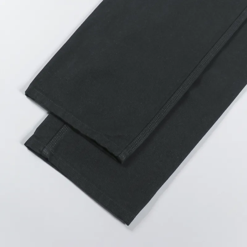Carhartt WIP Single Knee Pant Black Rinsed Dearborn Canvas-5