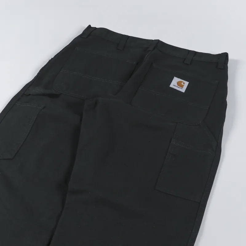 Carhartt WIP Single Knee Pant Black Rinsed Dearborn Canvas-7