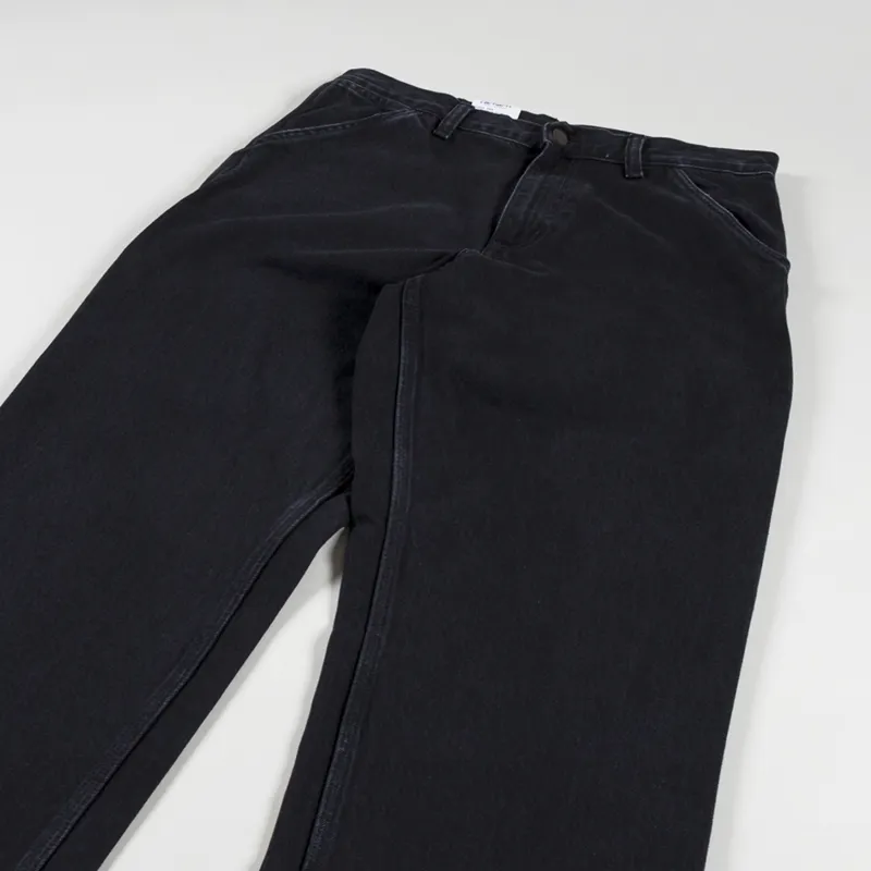 Carhartt WIP Single Knee Pant Black Stone Washed Smith Denim-4