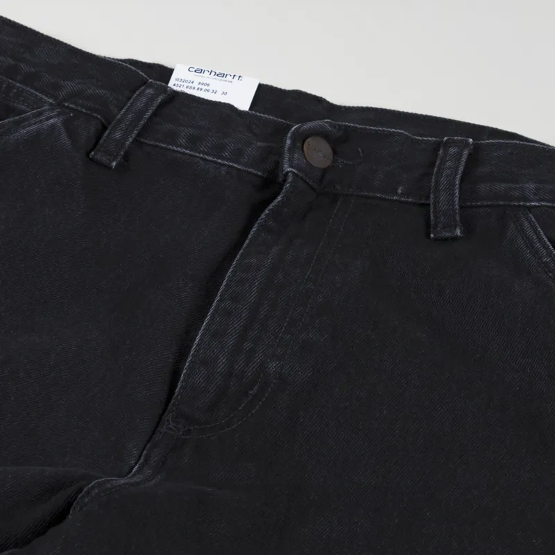 Carhartt WIP Single Knee Pant Black Stone Washed Smith Denim-5