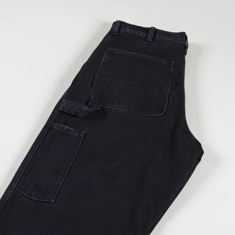Carhartt WIP Single Knee Pant Black Stone Washed Smith Denim-8