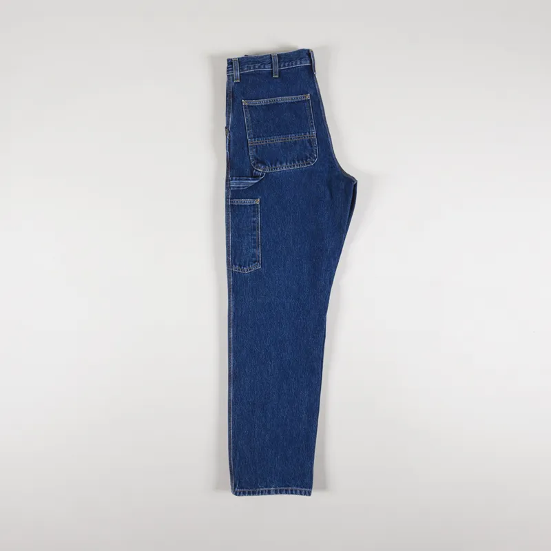 Carhartt WIP Single Knee Pant Blue Stone Washed Smith Denim-2