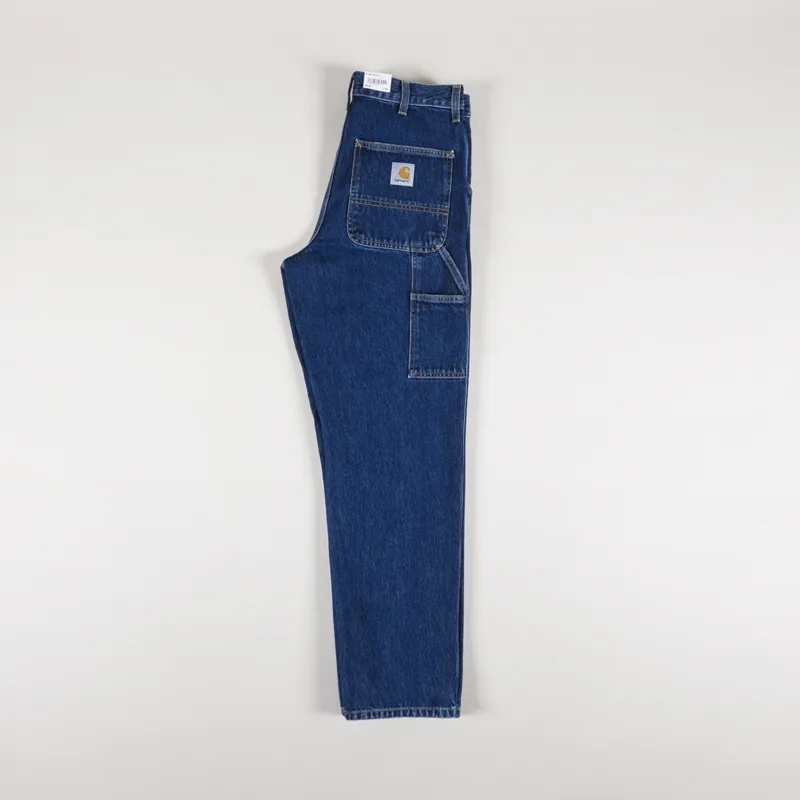 Carhartt WIP Single Knee Pant Blue Stone Washed Smith Denim-3