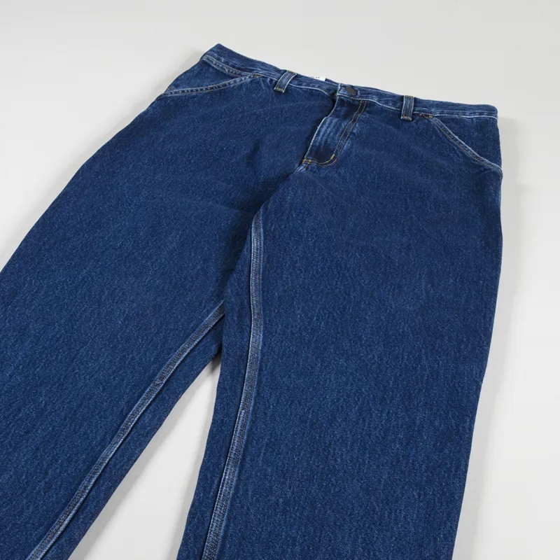 Carhartt WIP Single Knee Pant Blue Stone Washed Smith Denim-4