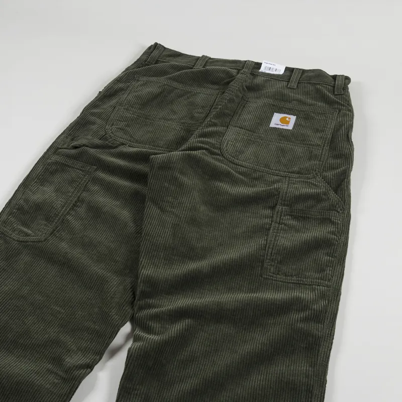 Carhartt WIP Mens Single Knee Pant Trousers Plant Green Corduroy