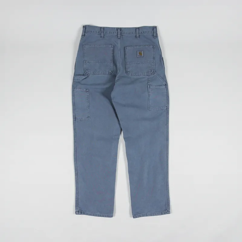 Carhartt WIP Single Knee Pant Storm Blue Faded Dearborn Canvas