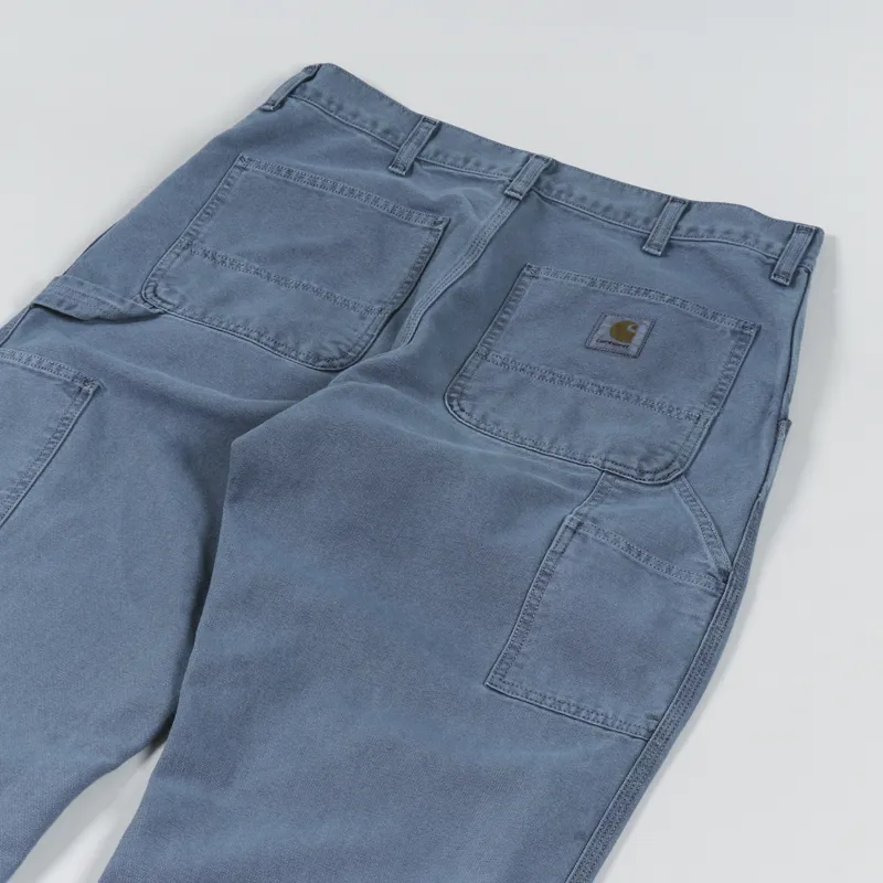 Carhartt WIP Single Knee Pant Storm Blue Faded Dearborn Canvas-7