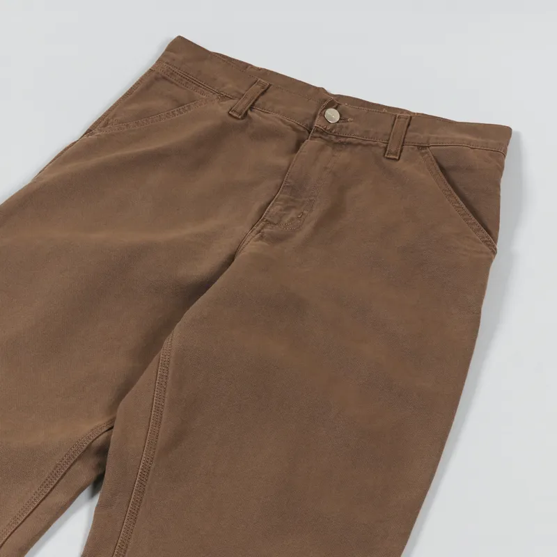 Carhartt WIP Mens Single Knee Pants Tamarind Dearborn Canvas
