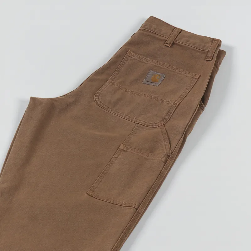 Carhartt WIP Single Knee Pant Tamarind Faded Dearborn Canvas-3