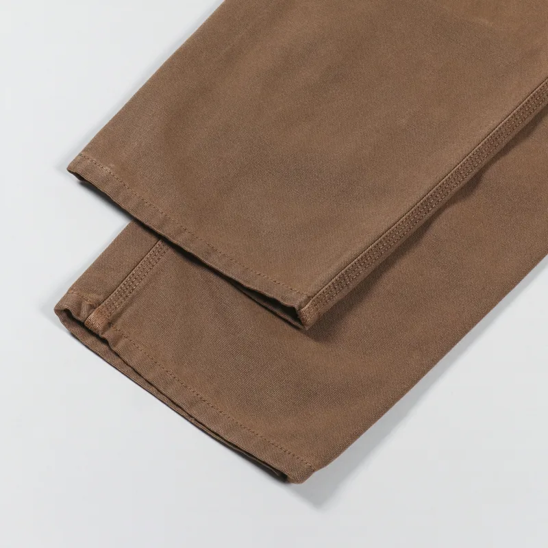 Carhartt WIP Single Knee Pant Tamarind Faded Dearborn Canvas-4