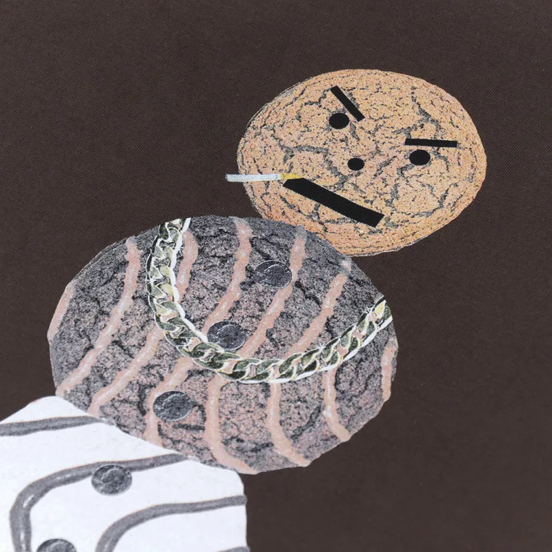 Quartersnacks Snackman T Shirt Dark Chocolate-4