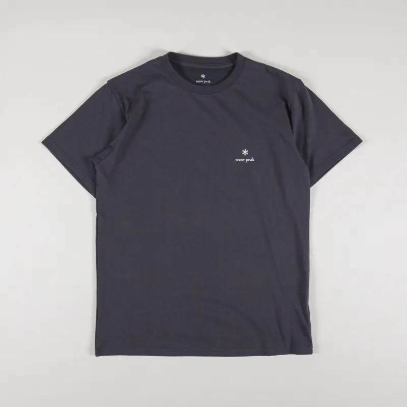 Snow Peak Logo T Shirt Charcoal-1