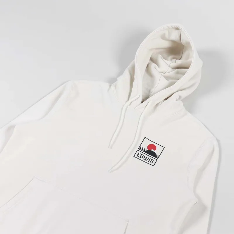 Edwin Sunset On Mt Fuji Hoodie Whisper White-2