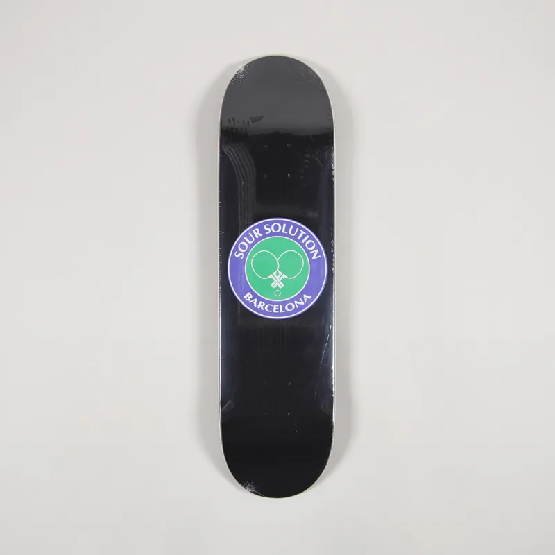 Sour Solution Social Club Skateboarding Deck Black 8.125 Inch
