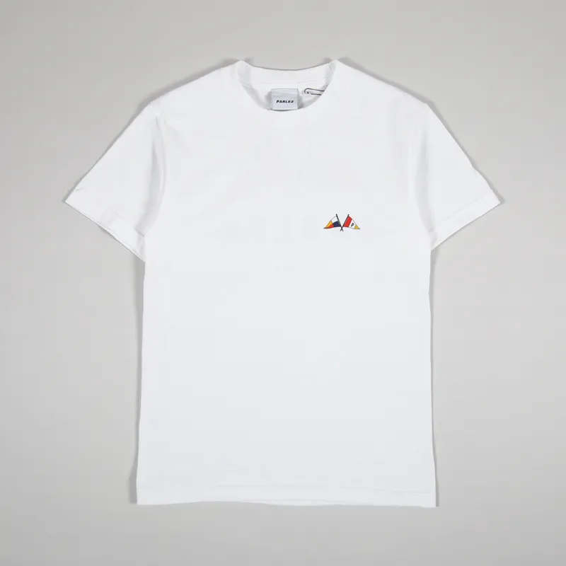 Parlez Solent T Shirt White-1