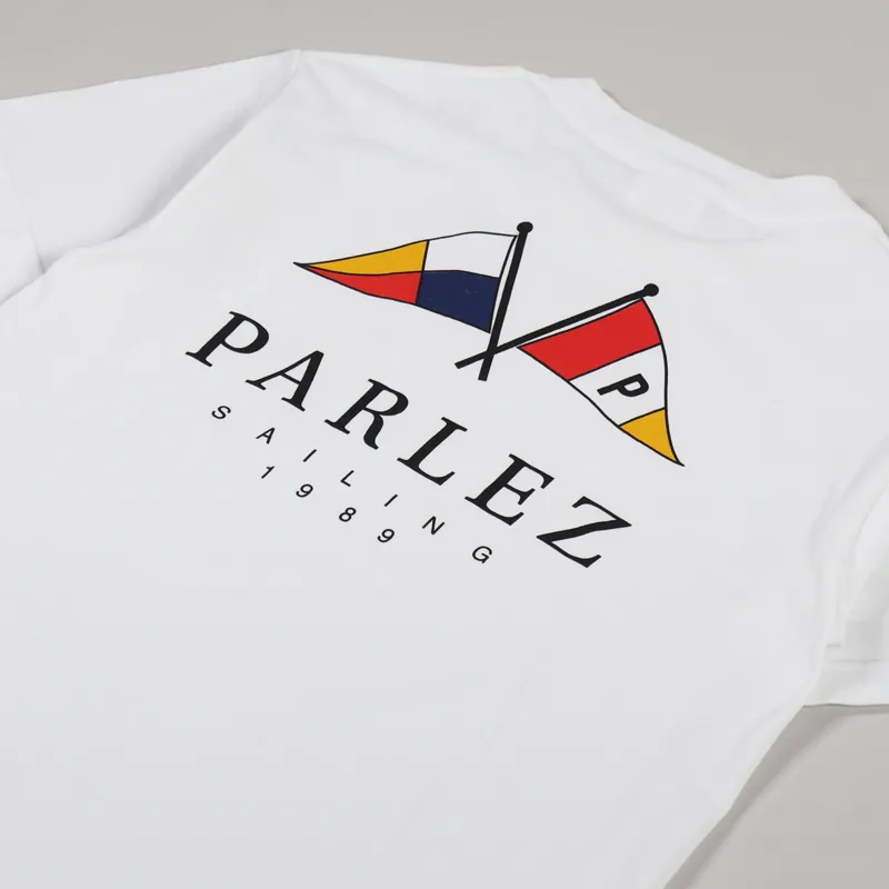 Parlez Solent T Shirt White-2