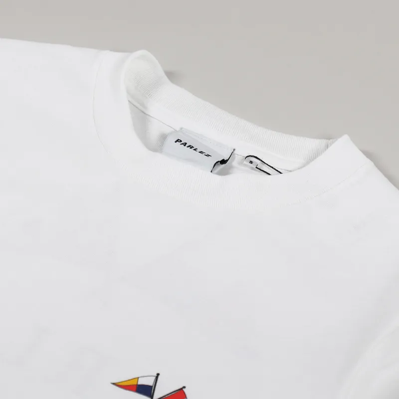 Parlez Solent T Shirt White-3