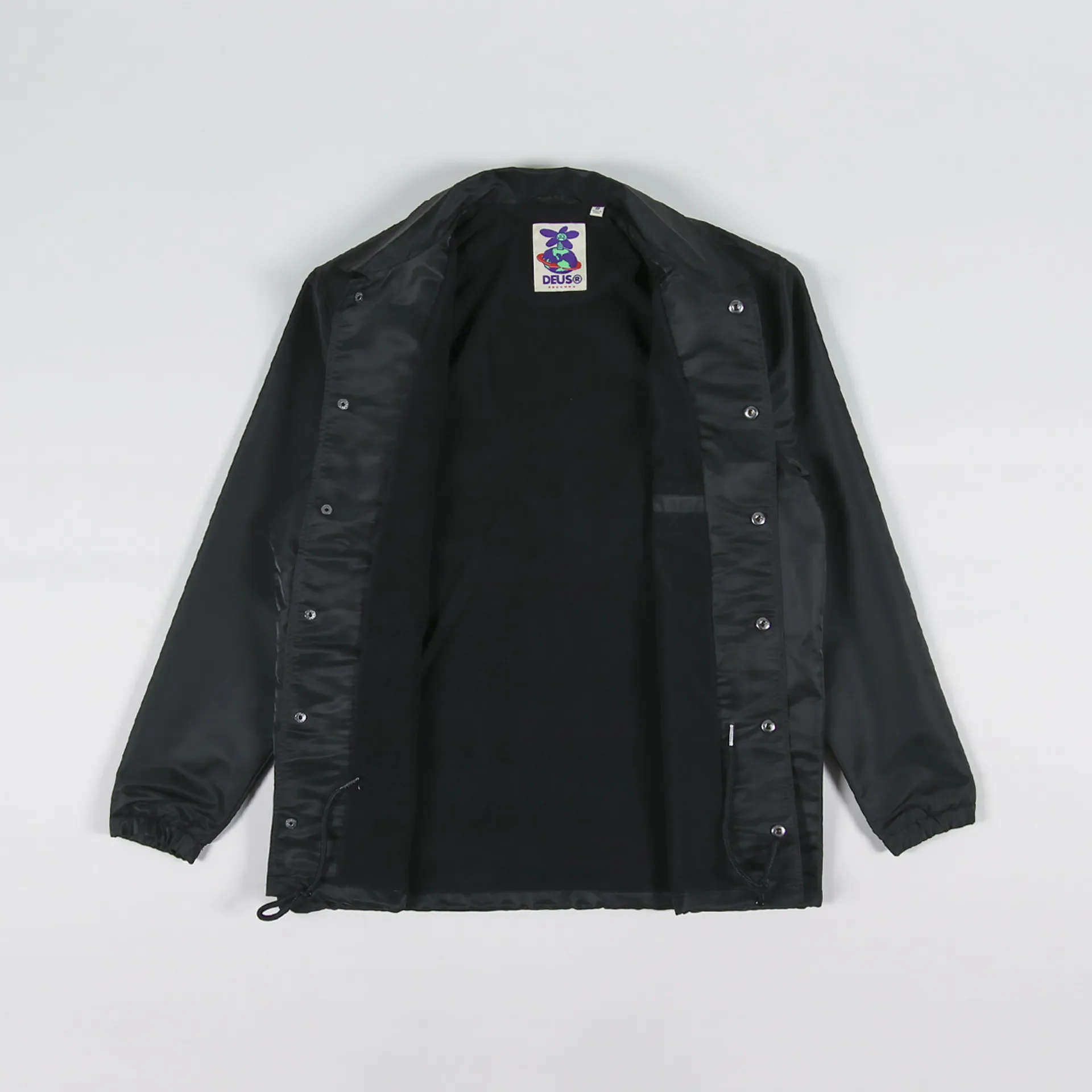 Deus Ex Machina Mens Graphic Sonic Coach Jacket Phantom Black