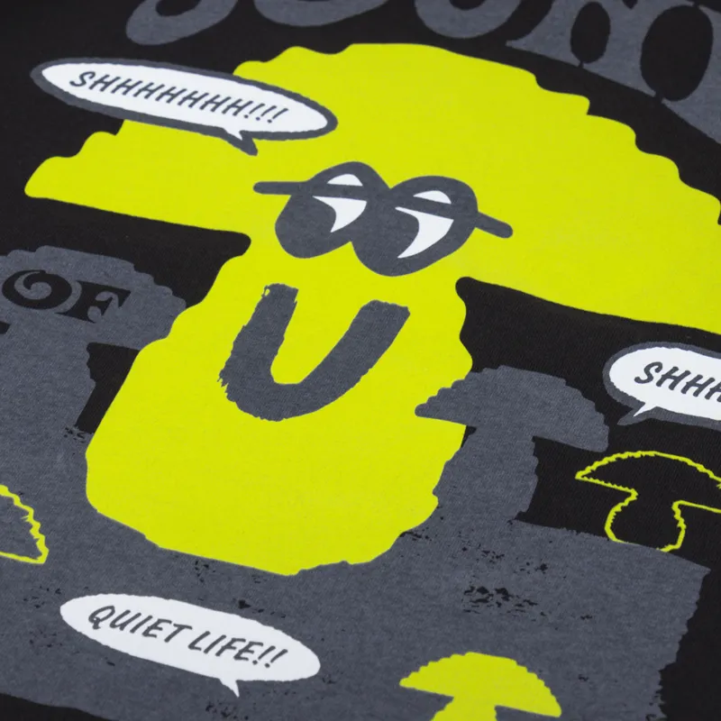 The Quiet Life Sound Of Silence T Shirt Black-3