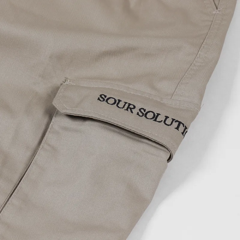 Sour Solution Sour Cargo Pants Sand-5