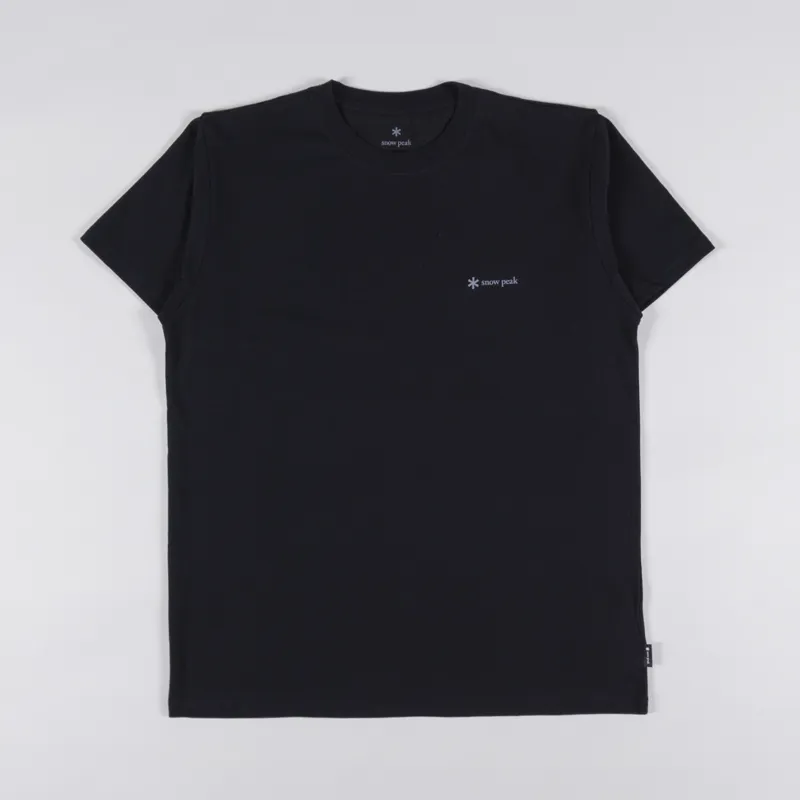 Snow Peak SP Logo T Shirt Black