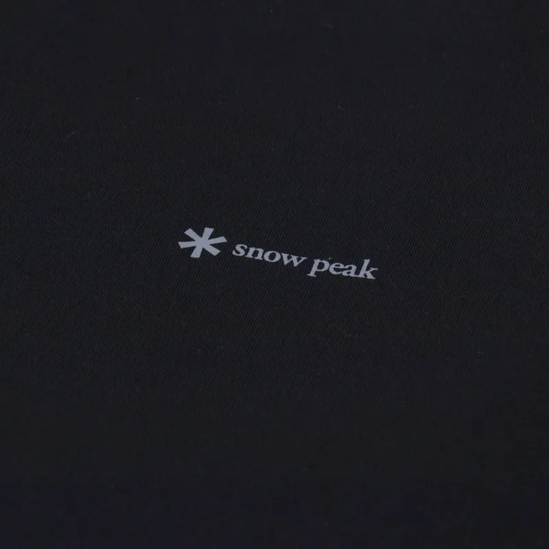 Snow Peak SP Logo T Shirt Black-3