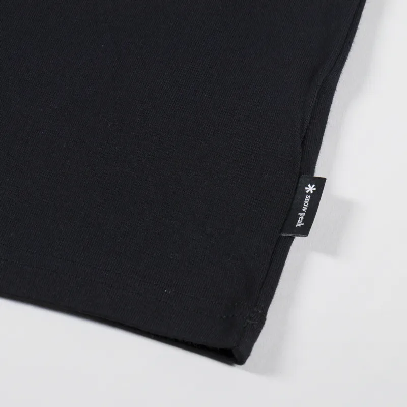 Snow Peak SP Logo T Shirt Black-4