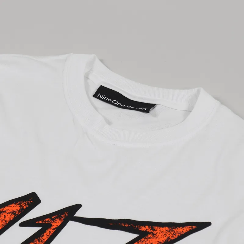 Call Me 917 Space Long Sleeve T Shirt White-4