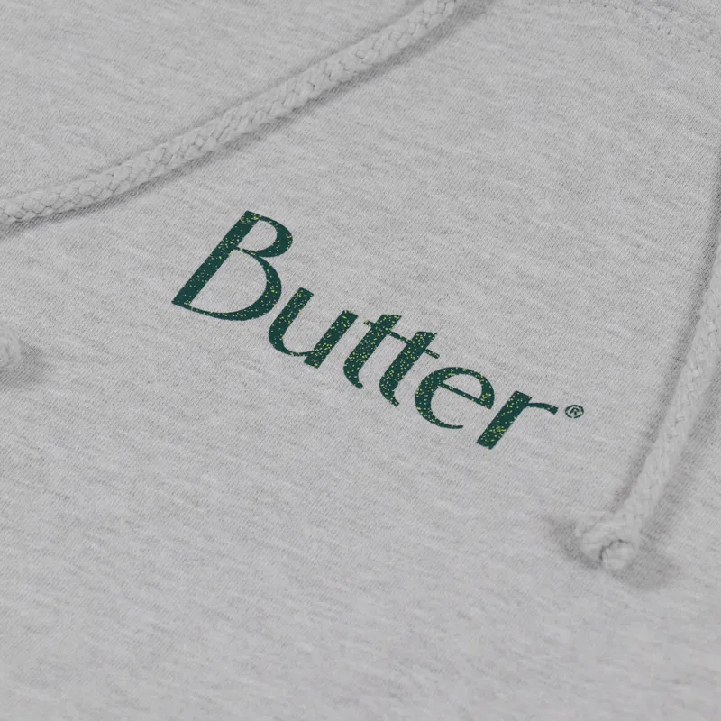Butter Goods Speckle Classic Logo Pullover Hoodie Heather Grey-4