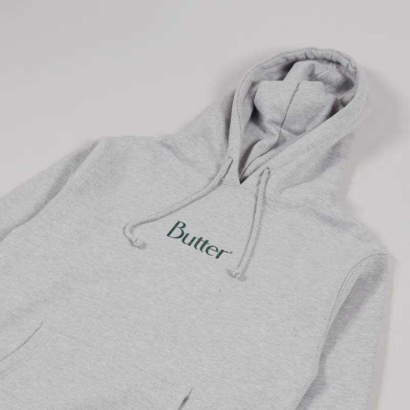 Butter Goods Speckle Classic Logo Pullover Hoodie Heather Grey-2