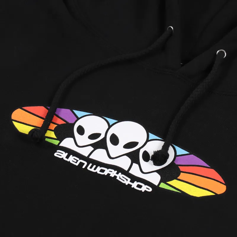 Alien Workshop Mens Graphic Spectrum Logo Pullover Hoodie Black