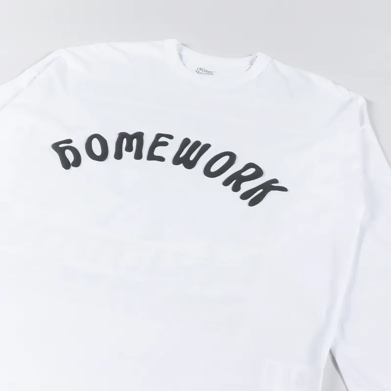 Homework Spectrum Long Sleeve T Shirt White-3
