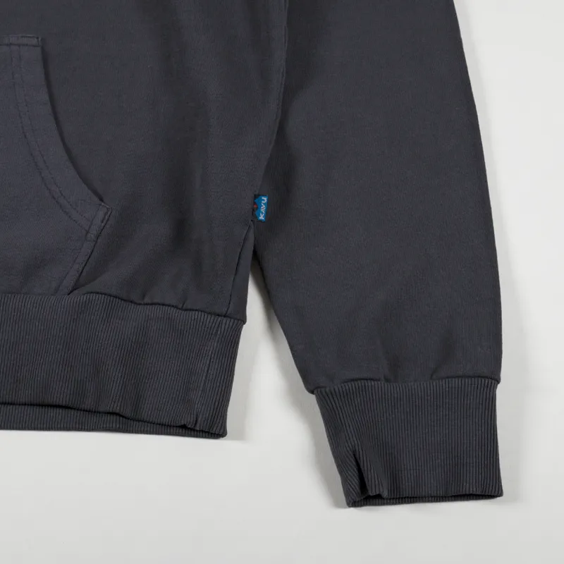 Kavu Spellout Hooded Sweat Black Licorice-4
