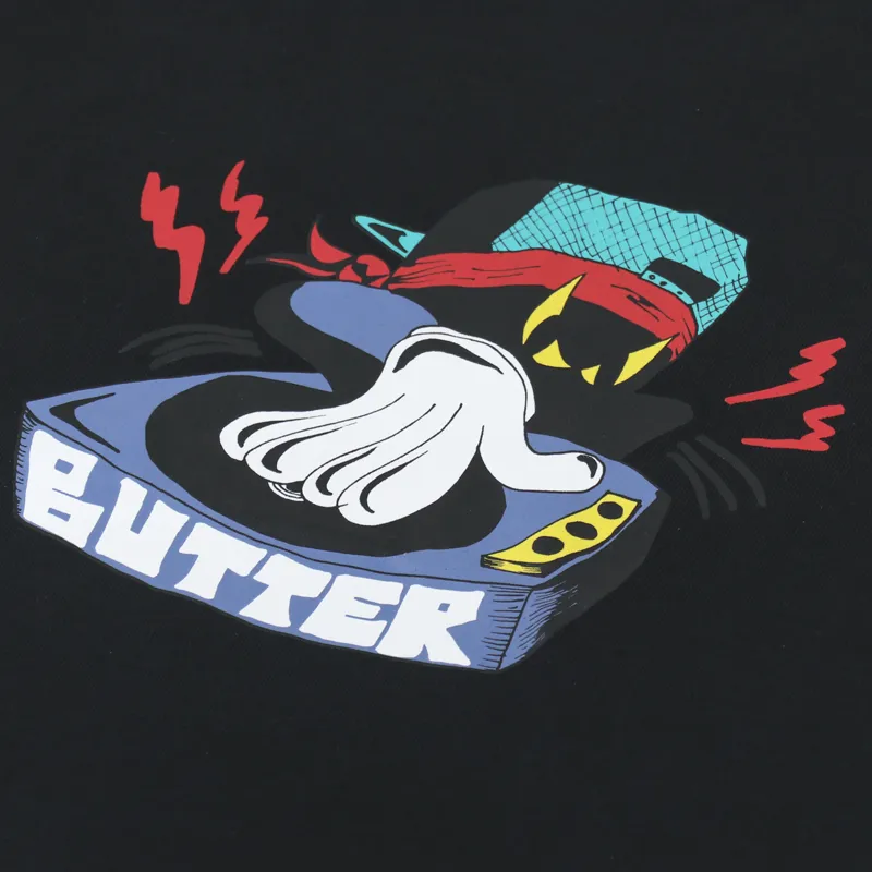 Butter Goods Spinner T Shirt Black-1
