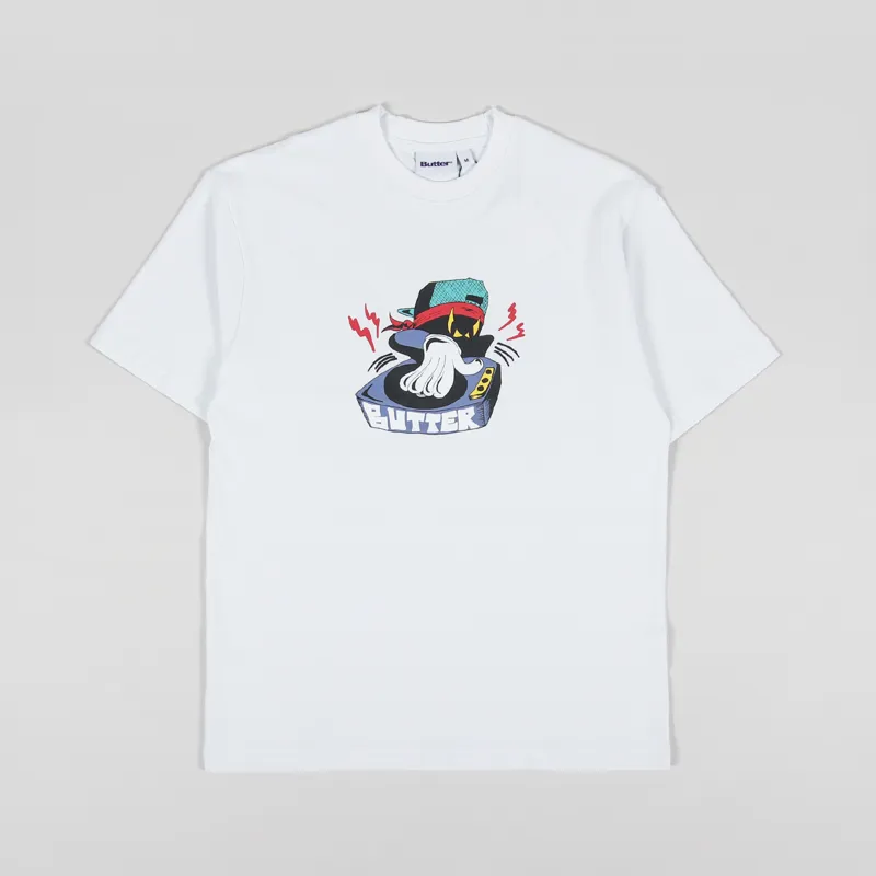【BUTTER GOODS】 SPINNER TEE WHITE Butter Goods - Spinner T-shirt | HBX - Globally Curated